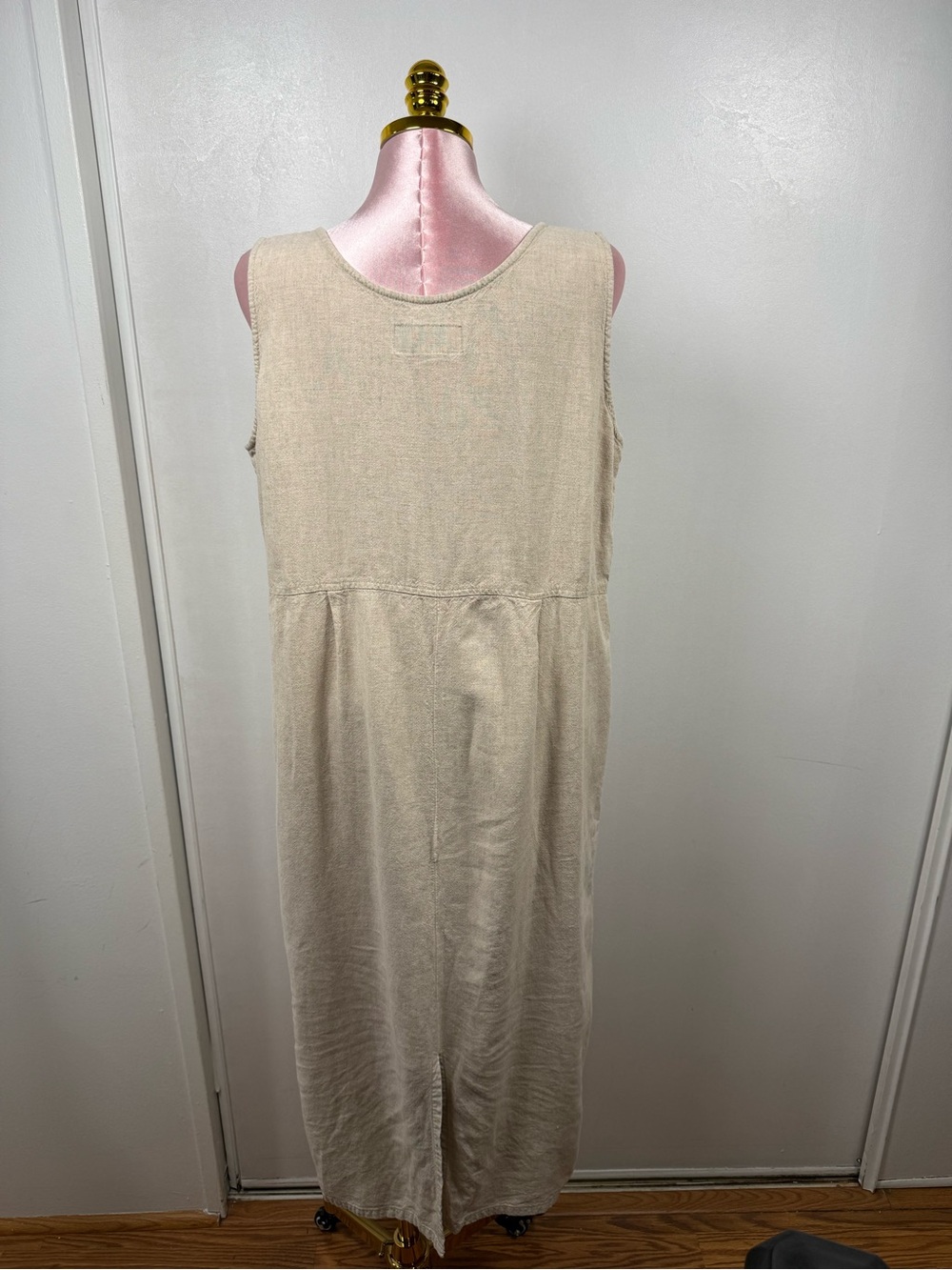 BICÉ by Sag Harbor Linen Blend Embroidered Midi Dress 1X - Picture 8 of 12